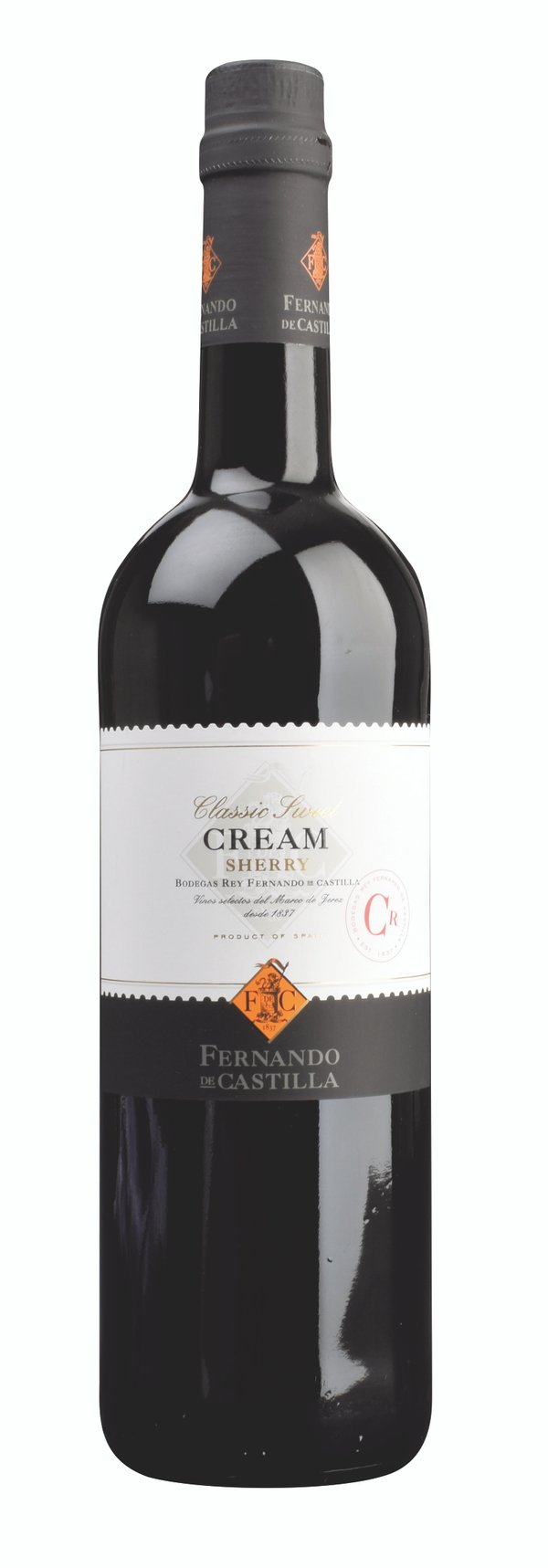 Sherry „Cream“ Classic Jerez DO 0,75l 17% Vol. Fernando de Castilla