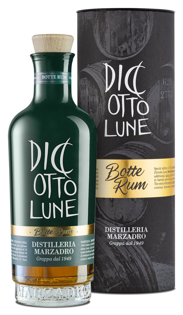 Diciotto Lune Grappa Stravecchia Riserva Botte Rum 0,5l 42% Vol. Marzadro