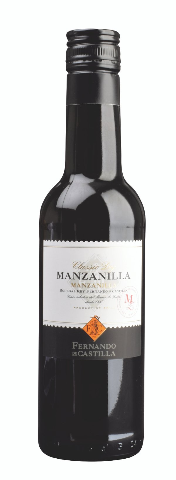 Sherry „Manzanilla“ Classic Dry Jerez DO 0,375l 15% Vol. Fernando de Castilla
