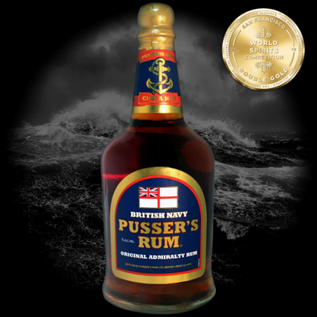 British Navy Rum Original Admirality "Blue Label" 0,7l Vol. 40% Pusser's Rum