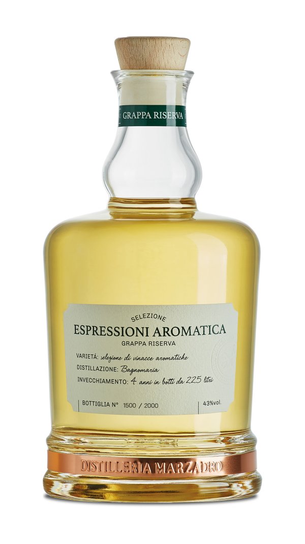 Grappa Riserva Espressioni Aromatica 0,35l 43% Vol. Marzadro