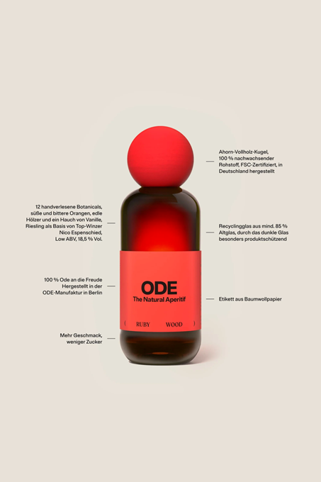ODE Ruby Wood - The Natural Aperitif 0,105l 18,5% Vol.
