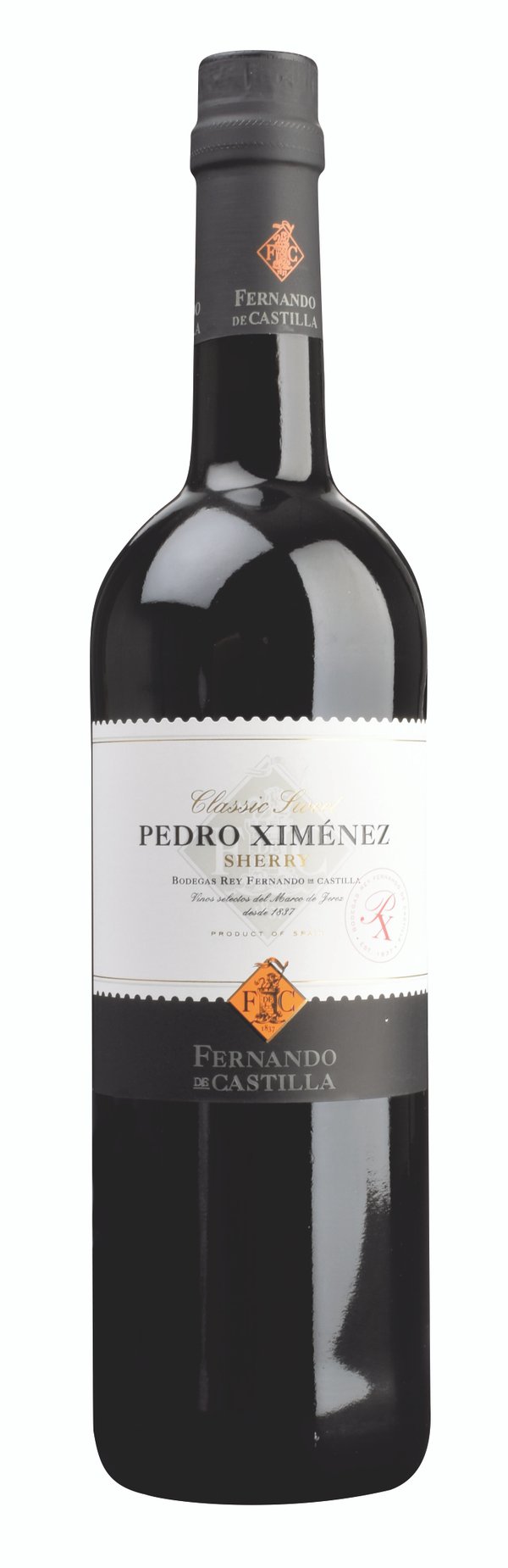 Sherry „Pedro Ximénez“ Classic Jerez DO 0,75l 15% Vol. Fernando de Castilla