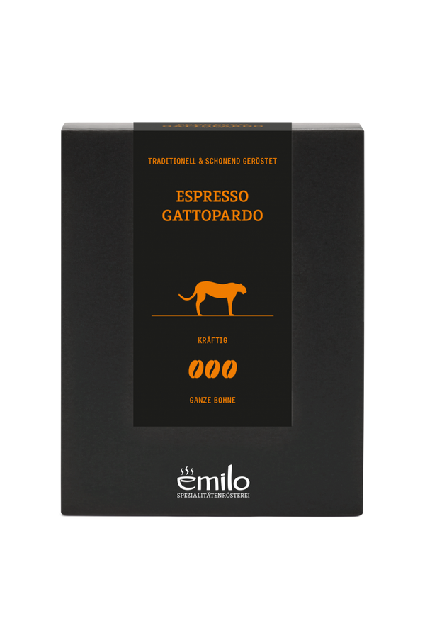 Espresso "Gattopardo" ganze Bohne 200g emilo Spezialitätenrösterei