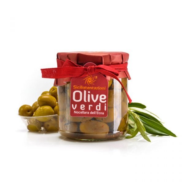 Olive verdi Nocellara dell'Etna 280g Siciliatentazioni