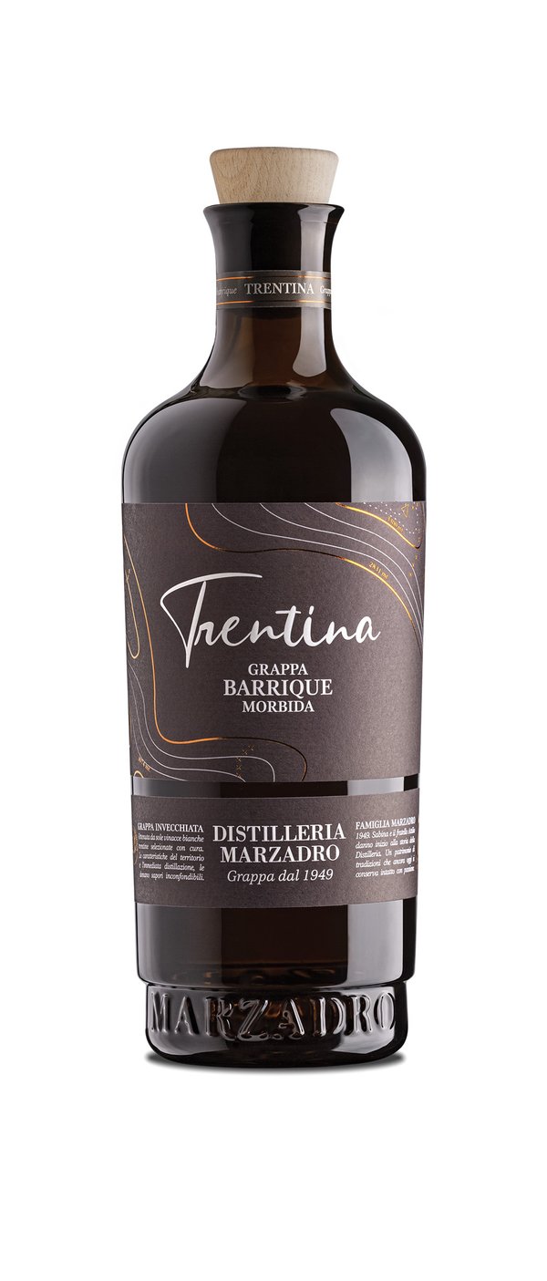 La Trentina - Grappa Invecchiata Morbida Barrique 0,5l 41% Vol. Marzadro -  Vinothek Munzert Italienische und Südtiroler Weine, Feinkost und mehr